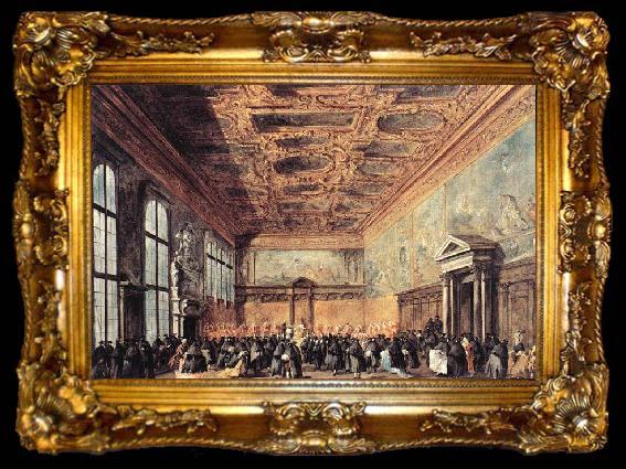 framed  GUARDI, Francesco Audience Granted by the Doge, ta009-2